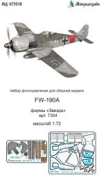 Fw 190A detail set (color) for Zvezda 1:72