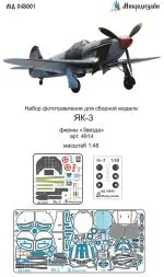 Yak-3 detail set (color) fo Zvezda 1:48