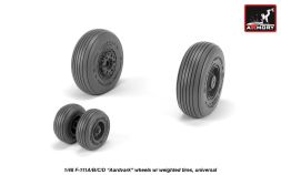 F-111 Aardvark early type wheels w/ weighted tires 1:48