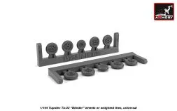 Tu-22 "Shilo" wheels w/ weighted tires 1:144