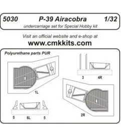 P-39D Airacobra Undercarriage set 1:32