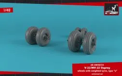 OV-22 Osprey wheels w/ weighted tires type a 1:48