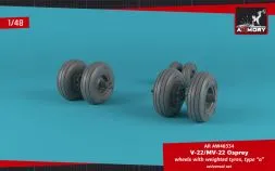 OV-22 Osprey wheels w/ weighted tires type "a" 1:48