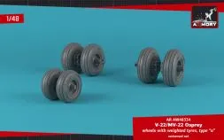OV-22 Osprey wheels w/ weighted tires type "a" 1:48