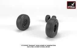SH-60 Seahawk wheels w/ weighted tires 1:72