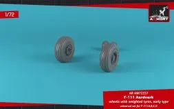 F-111 Aardvark early type wheels w/ weighted tires 1:72