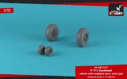 F-111 Aardvark early type wheels w/ weighted tires 1:72