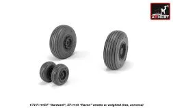 F-111 Aardvark late type wheels w/ weighted tires 1:72