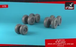 B-1B Lancer wheels w/ weighted tires, early 1:72