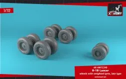 B-1B Lancer wheels w/ weighted tires, late 1:72