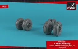 OV-22 Osprey wheels w/ weighted tires type "a" 1:72