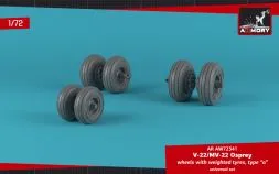 OV-22 Osprey wheels w/ weighted tires type "a" 1:72