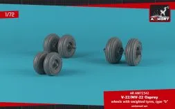 OV-22 Osprey wheels w/ weighted tires type b 1:72