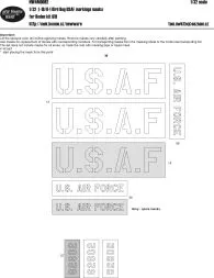 L-19/O-1 Bird Dog USAF marking masks 1:32