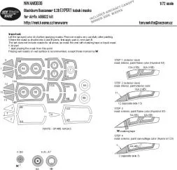 Buccaneer S.2B EXPERT mask for Airfix 1:72