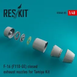 F-16 (F110-GE) closed exhaust nozzles for Tamiya 1:48