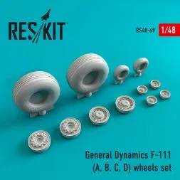 F-111 (A, B, C, D)  wheels set 1:48