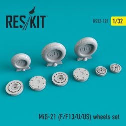 MiG-21 (early) wheels set 1:32