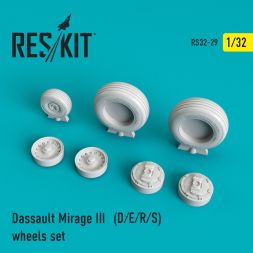 Mirage III (D/E/R/S) wheels set 1:32