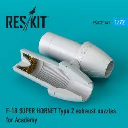 F/A-18E/F exhaust nozzles for Academy (Type 2) 1:72