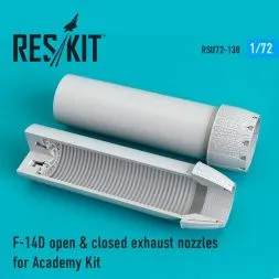 F-14D open & closed exhaust nozzles for Academy 1:72