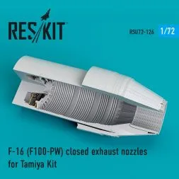F-16 (F100-PW) closed exhaust nozzles for Tamiya 1:72