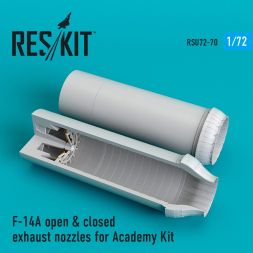 F-14A open & closed exhaust nozzles for Academy 1:72