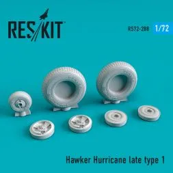 Hawker Hurricane wheels set late type 1 1:72