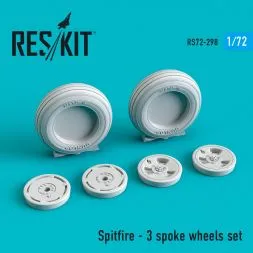 Spitfire - 3 spoke wheels 1:72