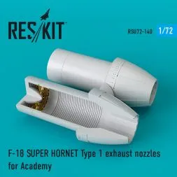 F/A-18E/F Type 1 exhaust nozzles for Academy 1:72