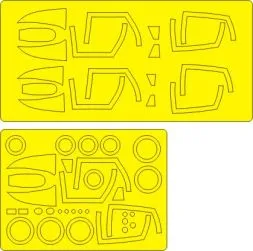 F-4E early, F-4EJ Phantom II ADVANCED mask for Z.M. 1:48