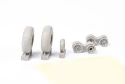 B-17 wheels rhomboid tread 1:48