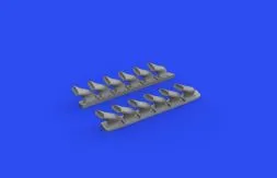 Spitfire Mk. V six-stacks exhausts fishtail 1:48