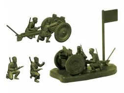 Soviet 76mm Infantry Gun with Crew WWII 1:72