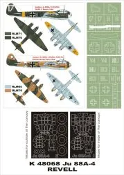 Ju 88A4 Super mask for Revell 1:48
