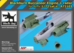 Blackburn Buccaneer engine and Radar 1:72
