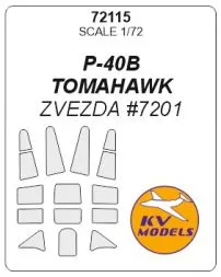 P-40B mask for Zvezda 1:72