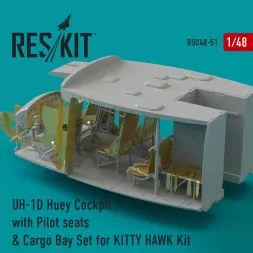UH-1D Huey Cockpit & Cargo Bay Set 1:48