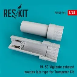 RA-5C Vigilante exhaust nozzles (late) for Trumpeter 1:48