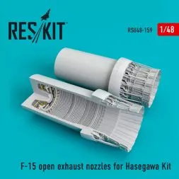 F-15 open exhaust nozzles for Hasegawa 1:48