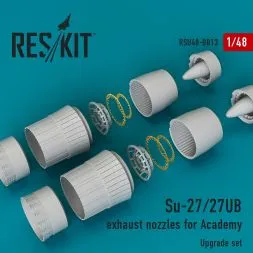 Su-27/27UB exhaust nozzles for Academy 1:48