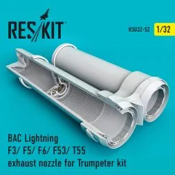 BAC Lightning (late) exhaust nozzle for Trumpeter 1:32