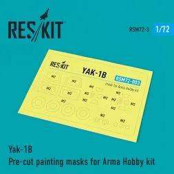Yak-1B mask for Arma Hobby 1:72