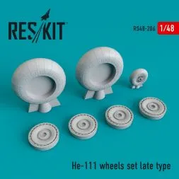 He 111 wheels set late type 1:48