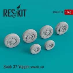 Saab 37 Viggen wheels set 1:48