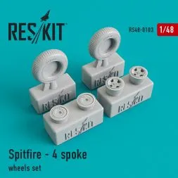 Spitfire - 4 spoke wheels set 1:48