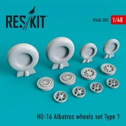 HU-16 Albatros wheels set Type 1 1:48