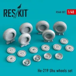 He 219 Uhu wheels set 1:48