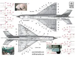 MiG-21 MF/Bis stencil 1 White 1:48