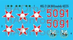 MiG-21 UM HUNAF 5091 Dongó Squadron 1:48